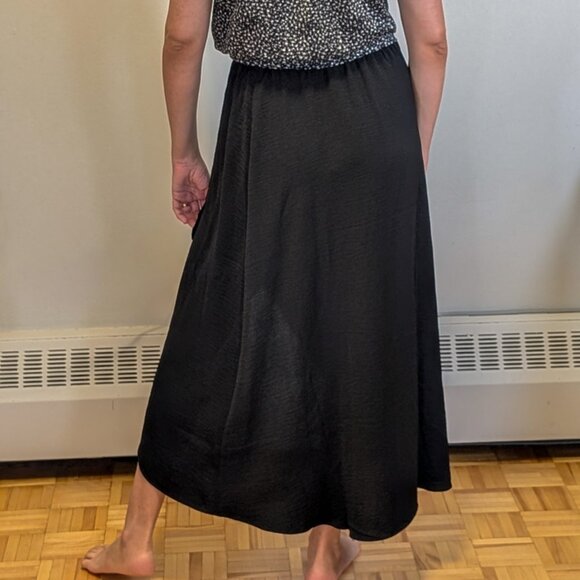 High-Waisted Wrap Midi Skirt - Picture 2 of 6